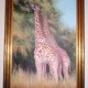 bespoke picture framing art giraffes