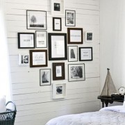 gallery wall with bespoke picture framing
